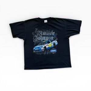 Vintage 2010 Jimmie Johnson NASCAR T-Shirt Chase Authentics 2XL 48 Lowe’s Racing